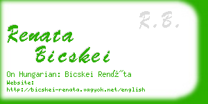 renata bicskei business card